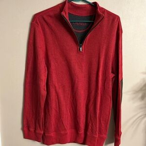 Men’s red quarter zip